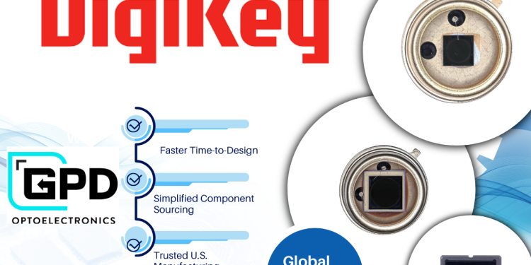 GPD Optoelectronics Publicizes World Availability of Photodiodes on DigiKey