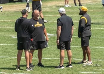 Arthur Smith Appreciating His Time With OL Train Rub Meyer