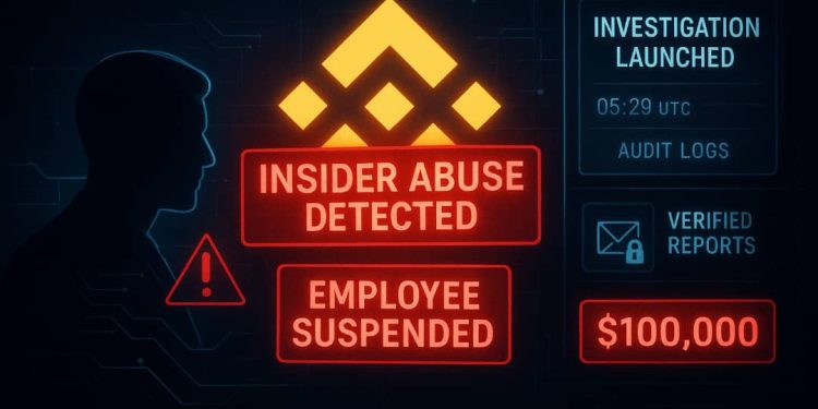 Binance Validates Expert Misuse, Puts On Hold Worker