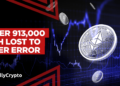 Over 913,000 ETH Lost to User Error, Says Analyst