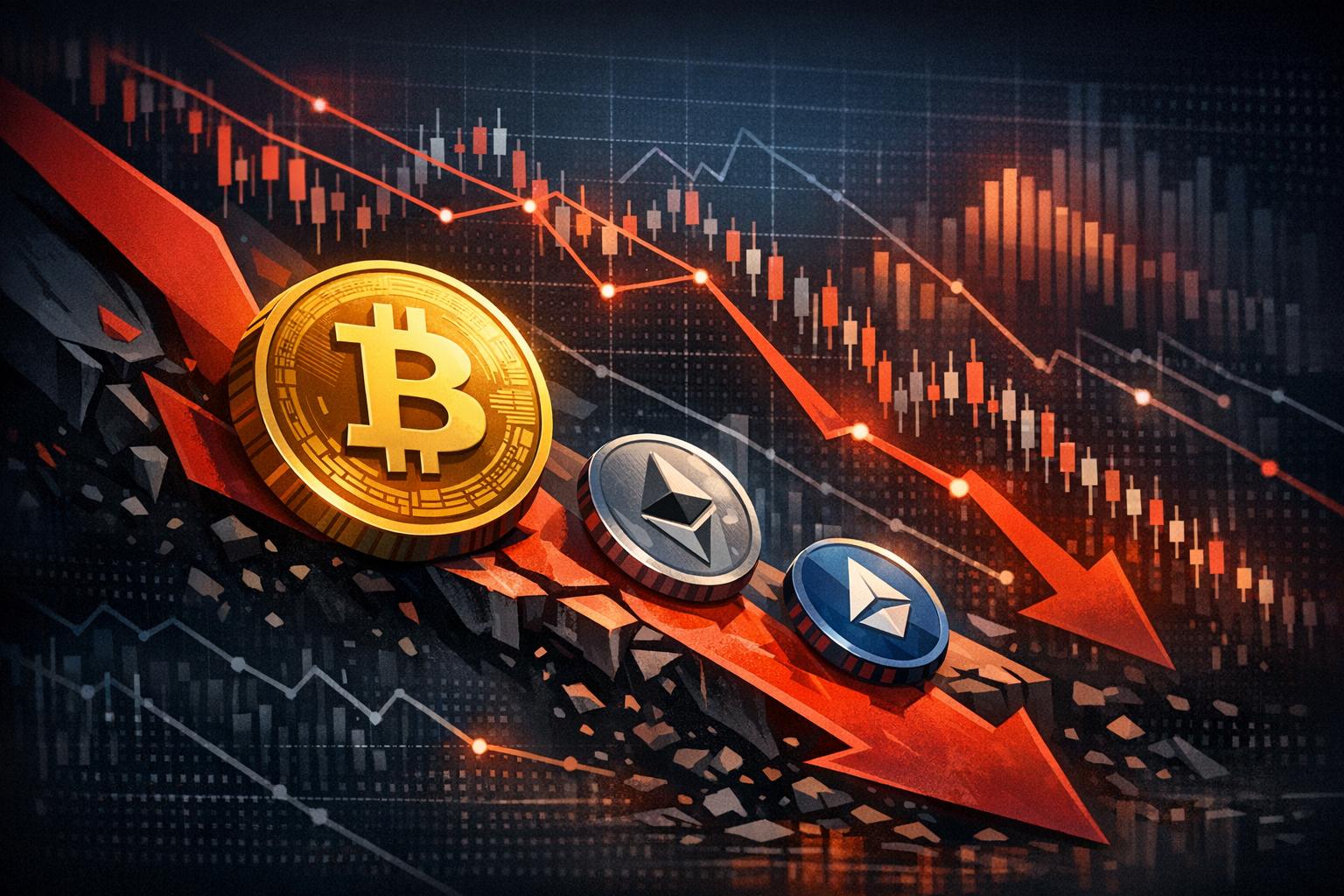 Market correlation with Bitcoin and altcoin declines