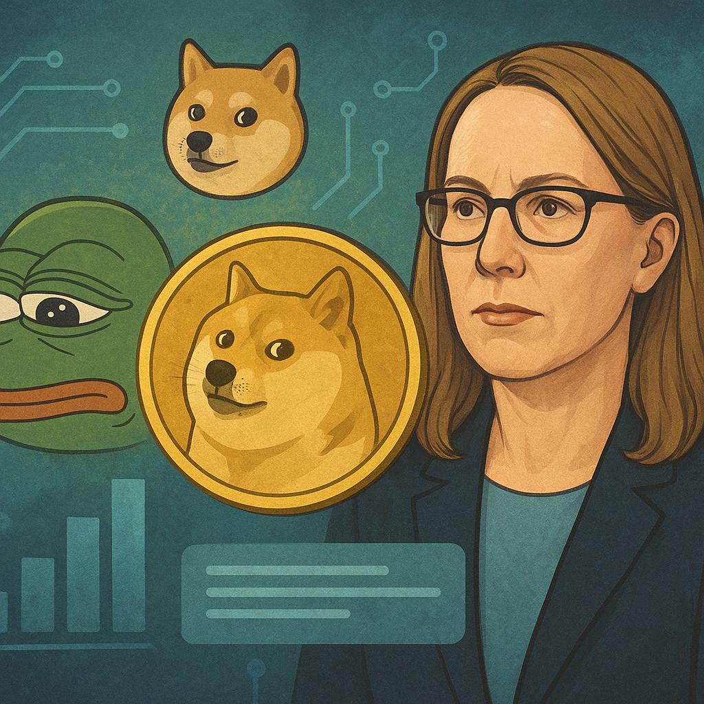 SEC Commissioner Hester Peirce Asserts SEC Lacks Jurisdiction Over Meme Coins Citing Dogecoin Shiba Inu and PEPE in Public Statement