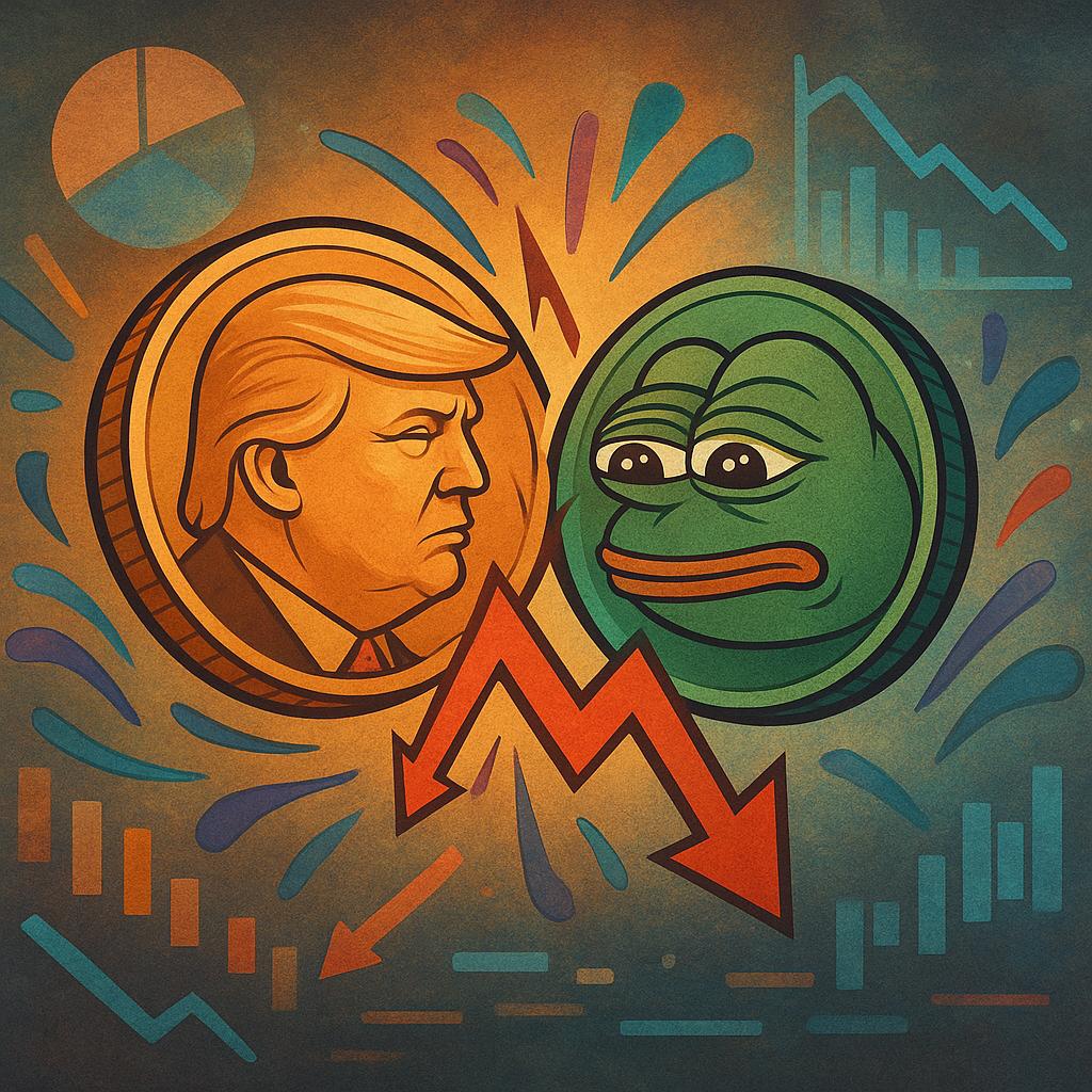 Price collapses of TrumpCoin and PEPE shifted memecoin market cap and liquidity, triggering cross‑chain ripple effects on DEX order books