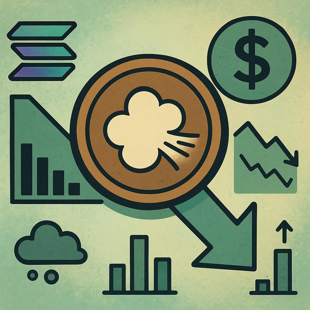 Solana meme coin market impact Fartcoin drop below $0.30 pressures low cap tokens and raises SOL correlation and short interest