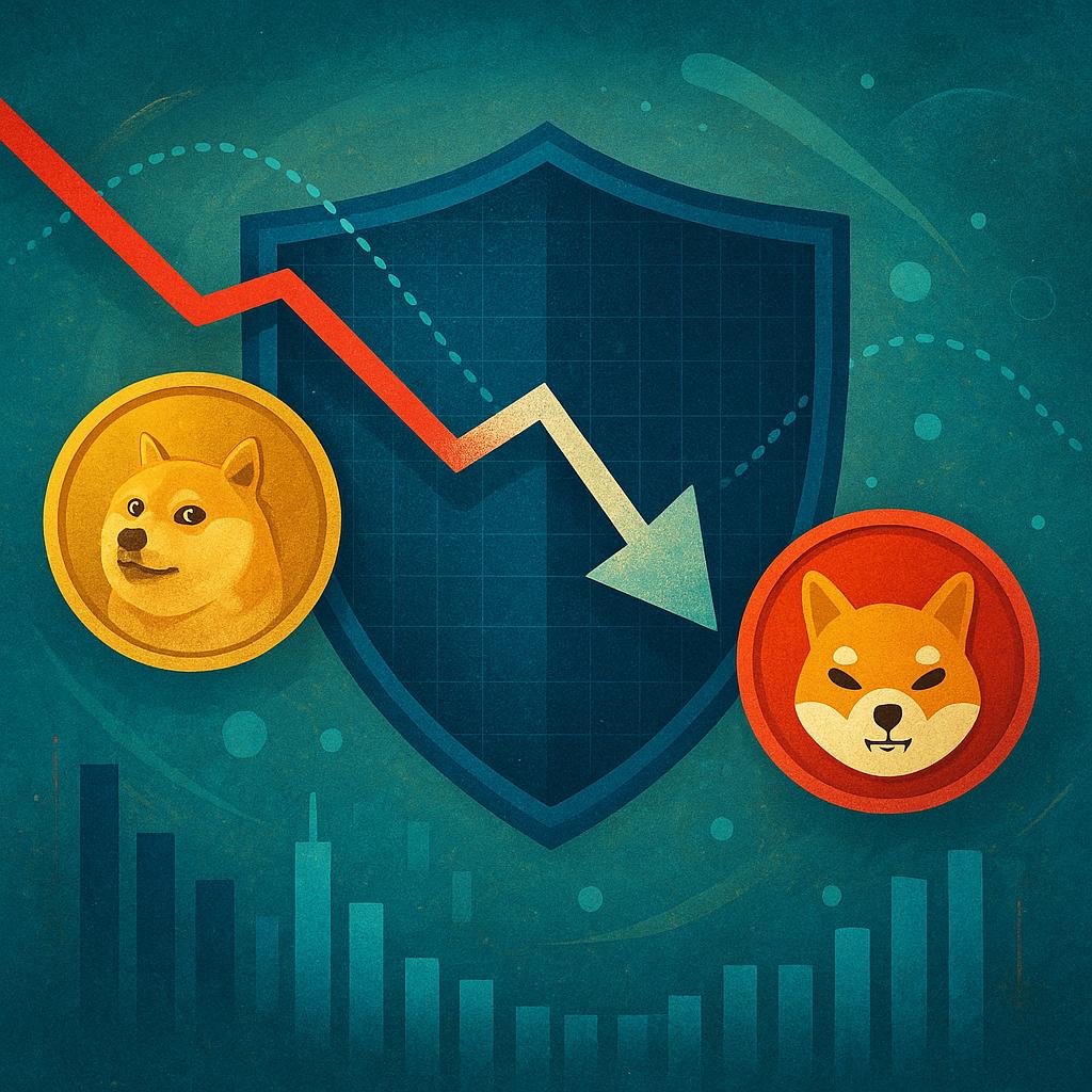 Technical breach for DOGE and SHIB as DOGE slips below 50-day moving average and SHIB breaks 200-day moving average amid rising volume