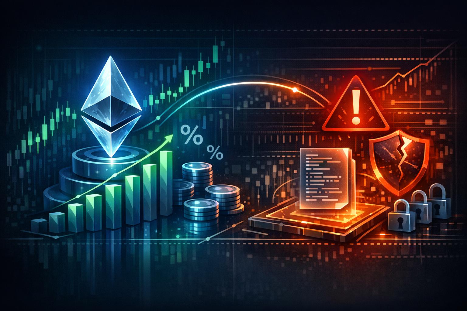 ETH staking yields and smart contract risk alerts